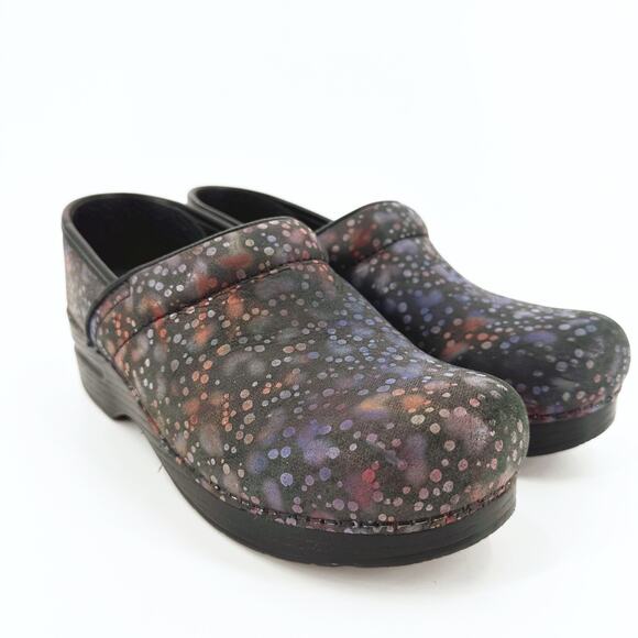 Dansko Leather Clogs Size 39/US 8.5-9 Professional Comfort Workwear Multicolor - Picture 2 of 8